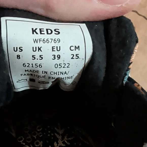 Keds Kickback Rifle Paper Co. Lottie slip on women’s sneakers. LIKE NEW - Picture 3 of 4